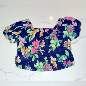 Girls’ Tropical Crop Top old navy size 8 NWOT